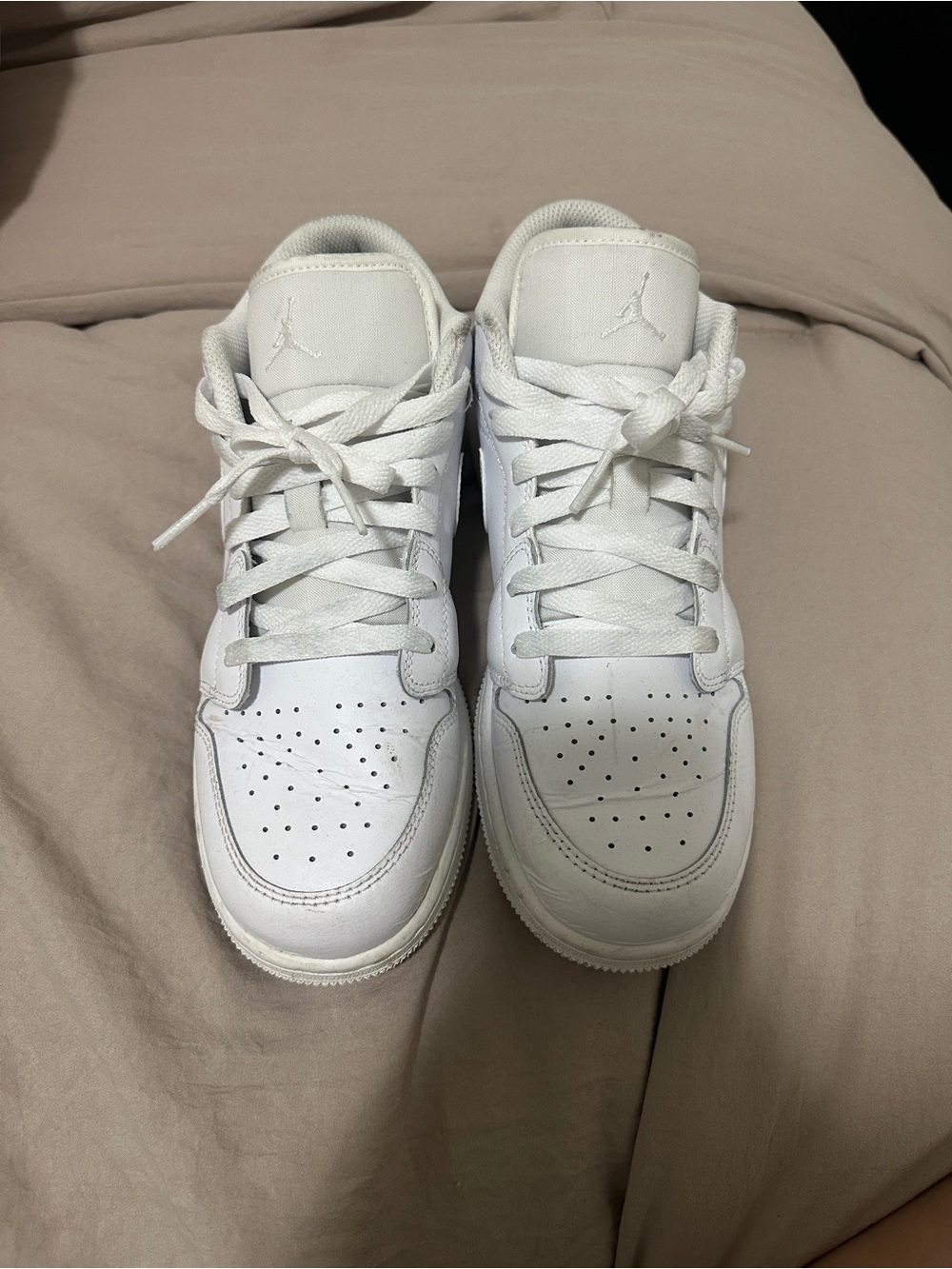 Jordan All-White Low Top Sneakers